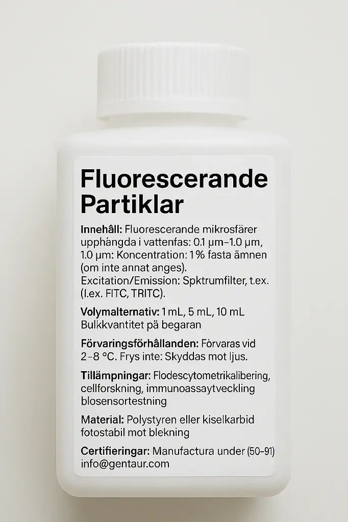 Avidin Fluorescent Particles, Purple, 0.1%w/v, 0.4-0.6µm, 5mL